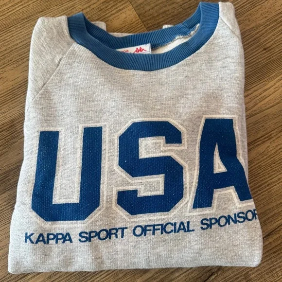 VTG 90s Kappa USA Crewneck Sweater - Picture 7 of 8